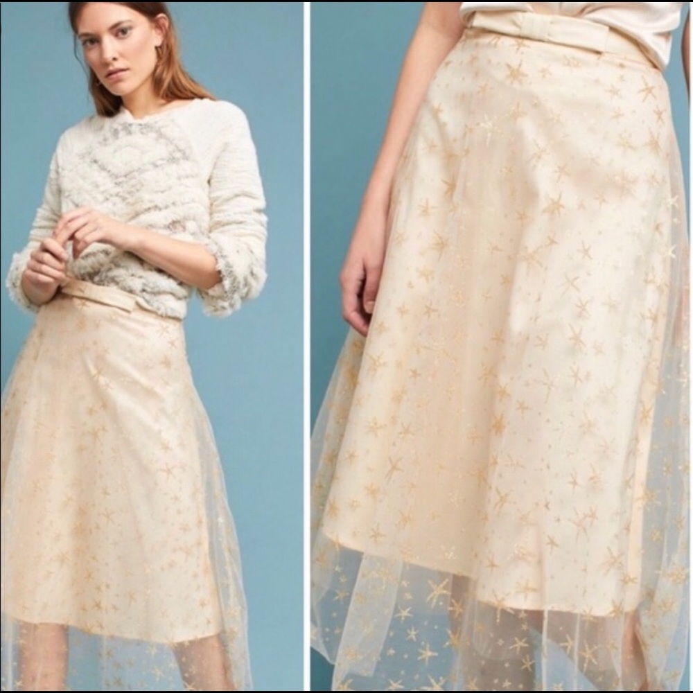 🌸Eva Franco🌸 Blush Tulle Starry Skirt